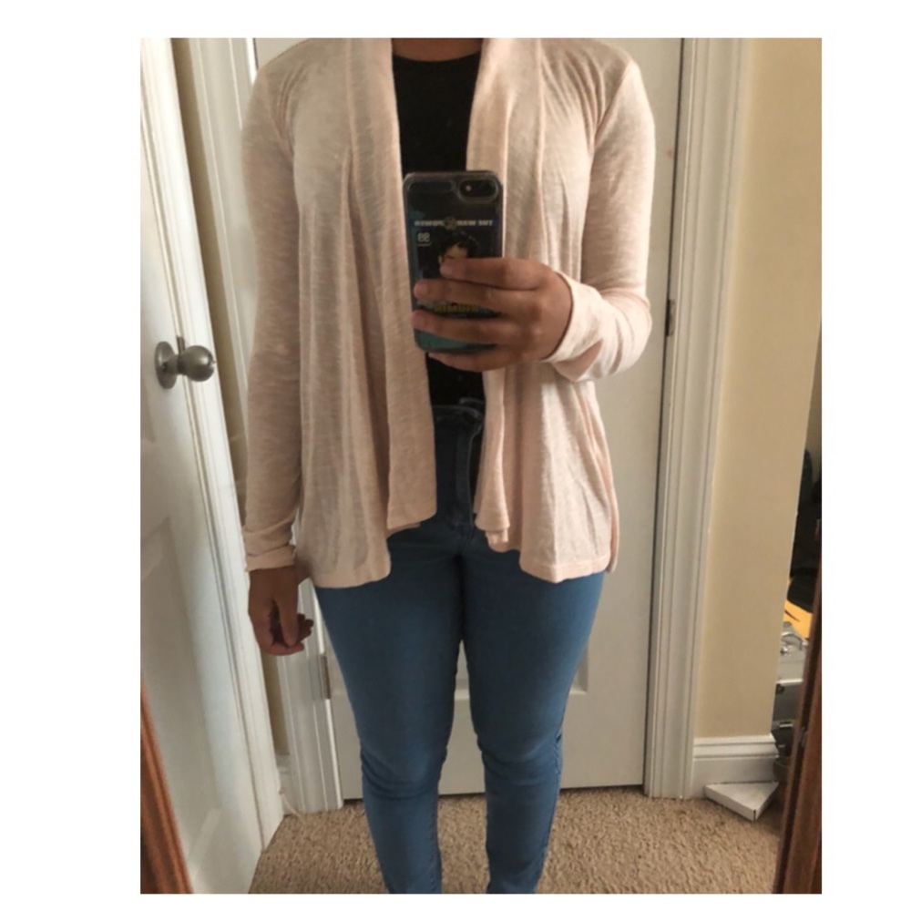 Peach Colored Cardigan